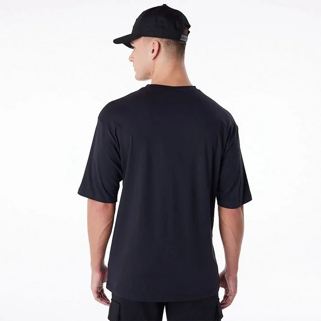 Camiseta New Era Negra Hombre