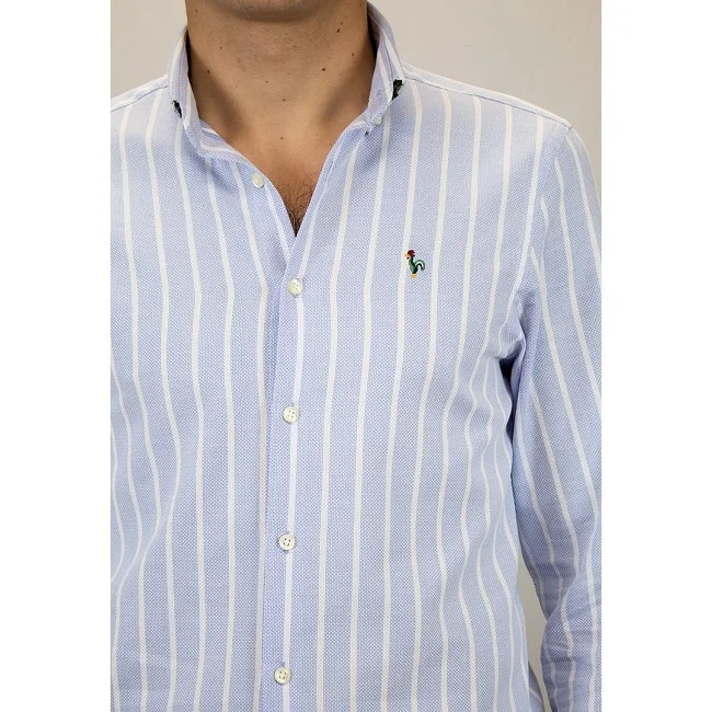 Camisa Patadegallo Rayas Hombre Camisa Patadegallo Rayas Hombre