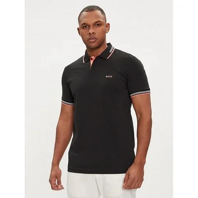 Polo Boss Hombre Negro