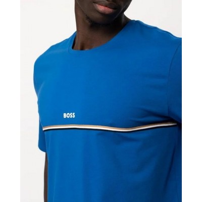 Camiseta Boss Azul Logo... 2