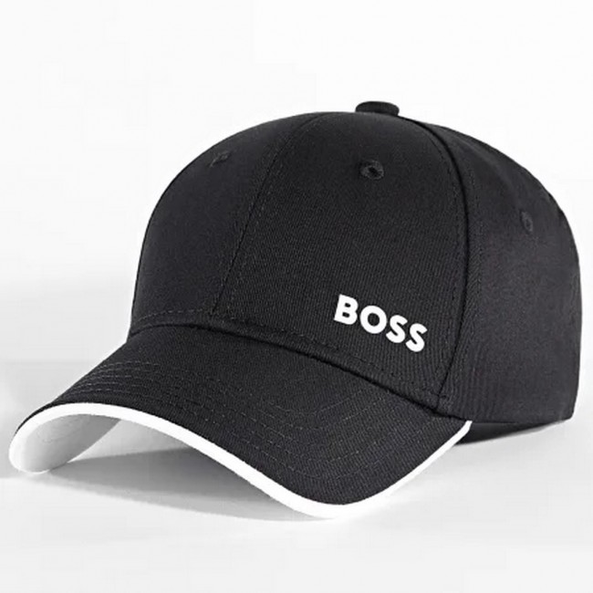 Gorra Boss Negra y Blanca Logo Pequeño