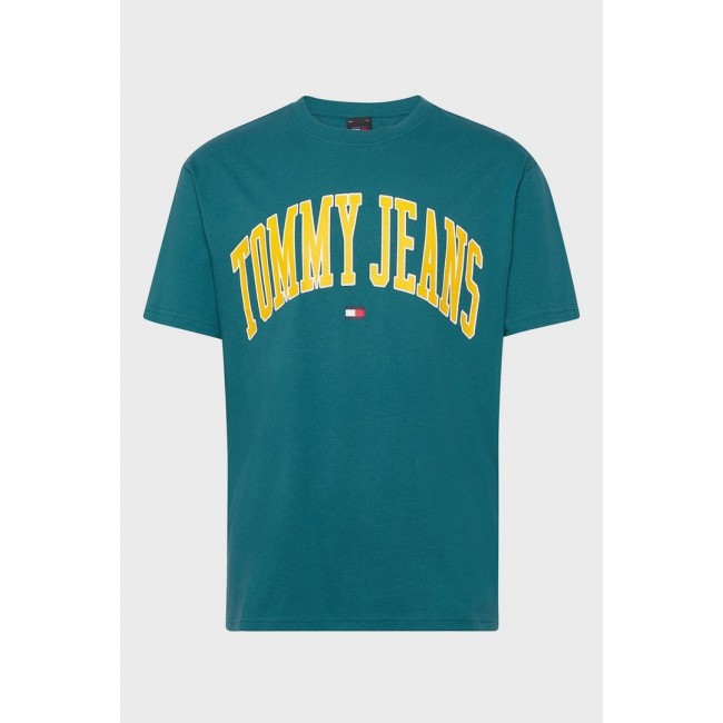 Camiseta Tommy Hilfiger Verde Logo...
