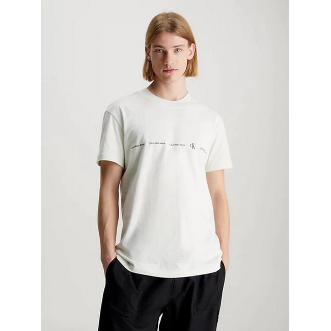 Camisetas Calvin Klein Marfil Logo...