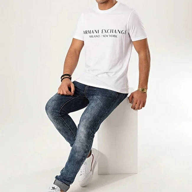 Camiseta Armani Exchange Blanca Hombre