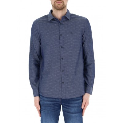 Camisa Armani Exchange Azul...