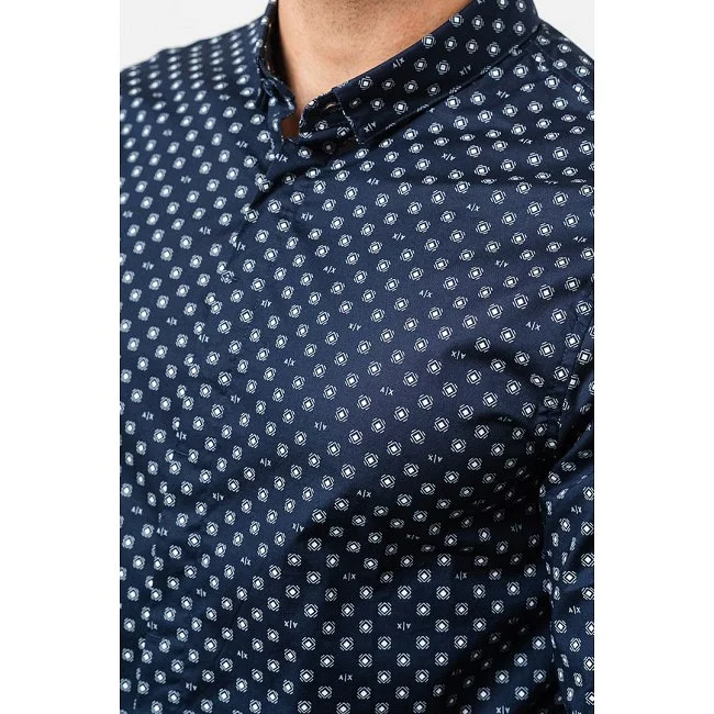 Camisa Armani Exchange Azul Marino... Camisa Armani Exchange Azul Marino...
