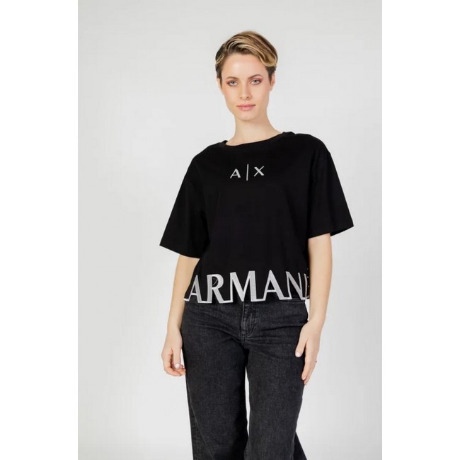 Camiseta Armani Exchange Negra Logo...