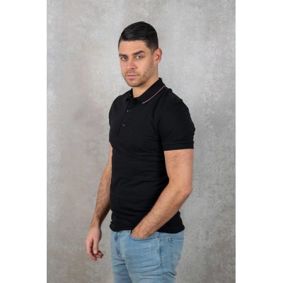 Polo Boss Hombre Negro 2