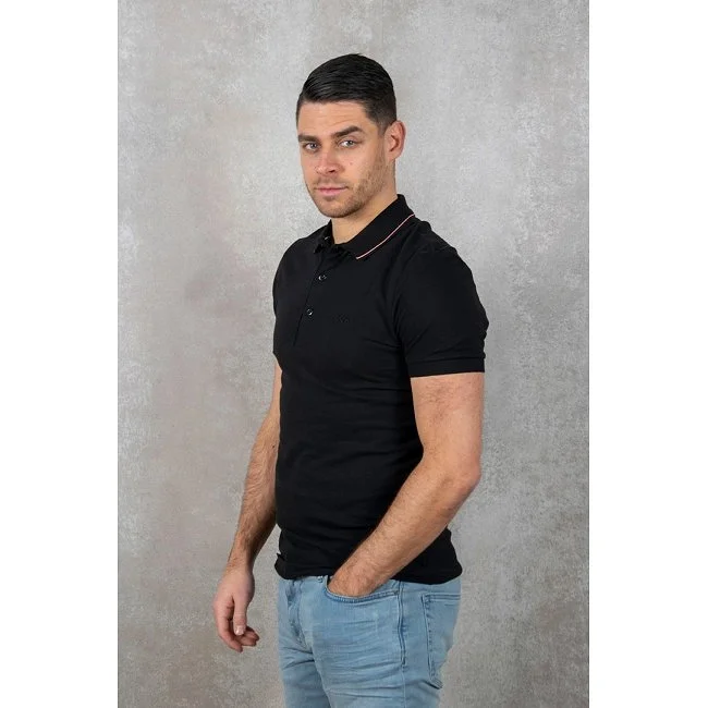 Polo Boss Hombre Negro