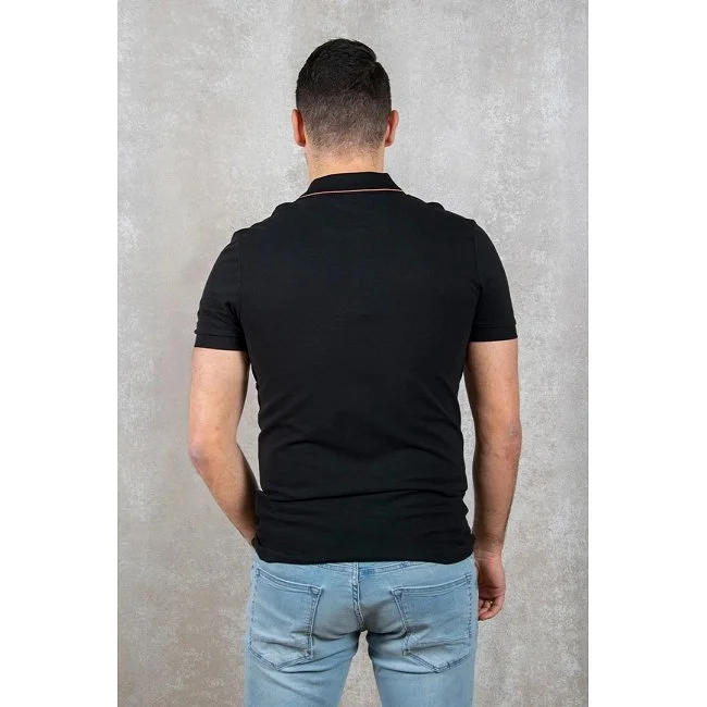 Polo Boss Hombre Negro