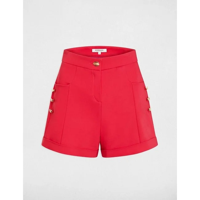 Pantalón Corto Morgan Rojo Mujer