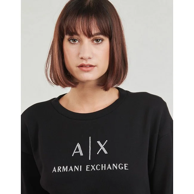 Sudadera Armani Exchange Negra Mujer