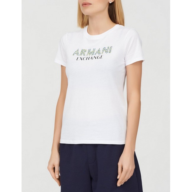 Camiseta Armani Exchange Blanca Logo...