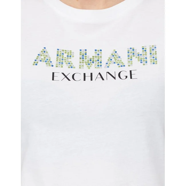 Camiseta Armani Exchange Blanca Mujer