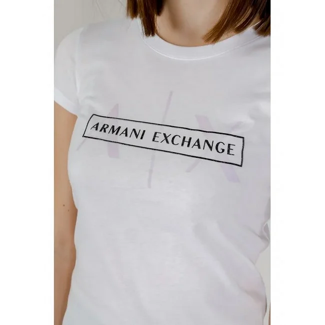 Camiseta Armani Exchange Blanca Mujer