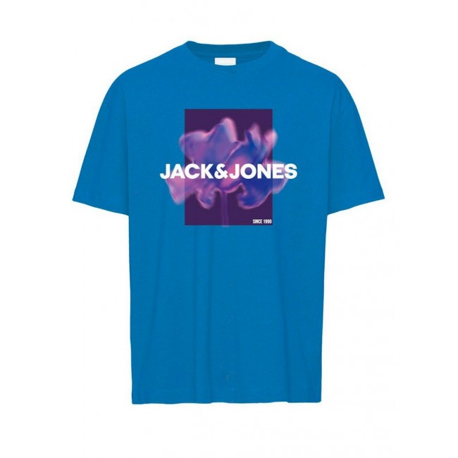 Camiseta Jack & Jones Azul Logo Frontal