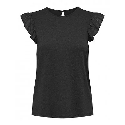 Camiseta ONLY Negra Mujer