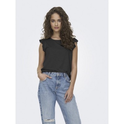 Camiseta ONLY Negra Mujer 2
