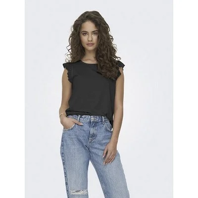 Camiseta ONLY Negra Mujer 2